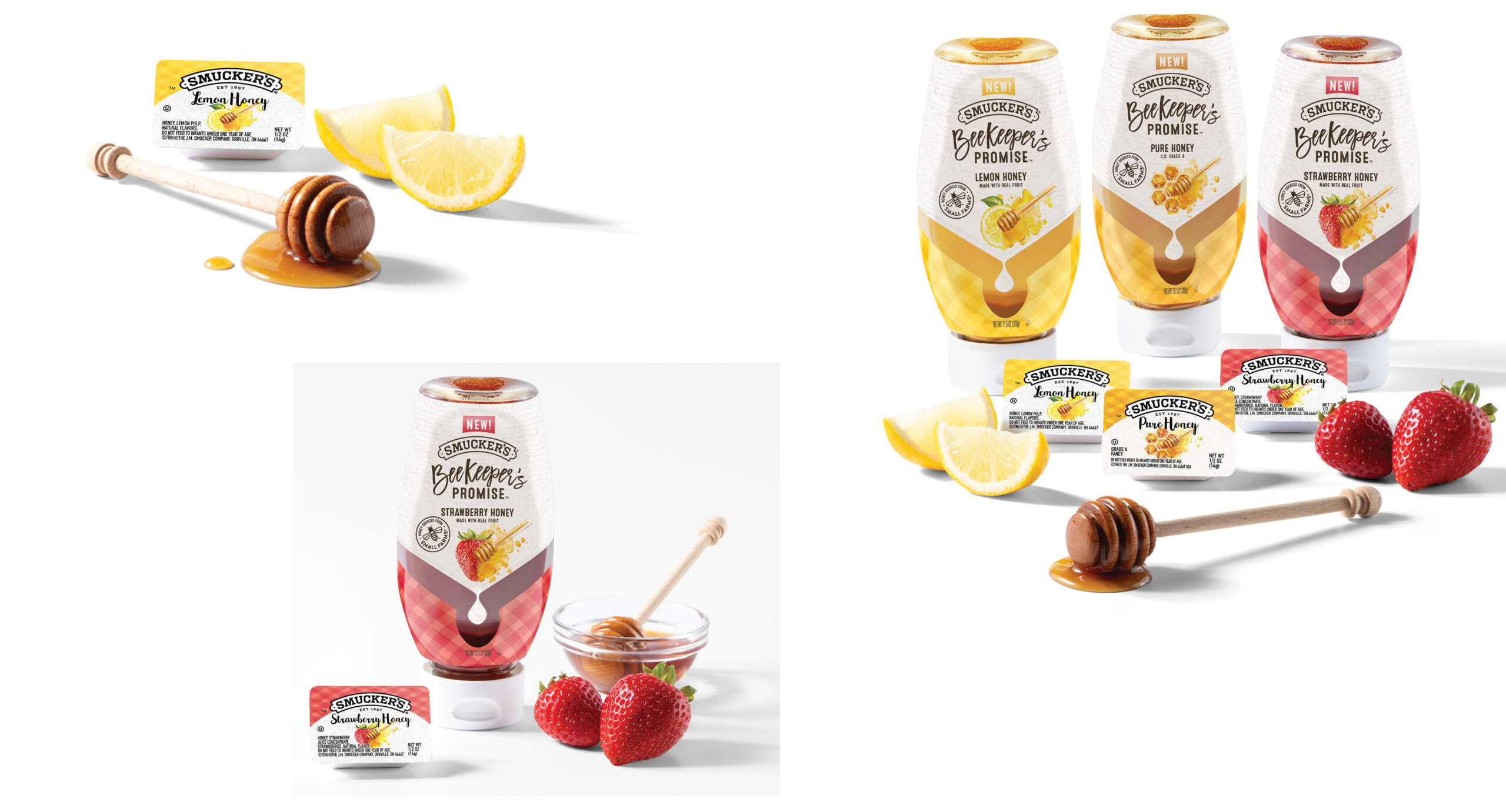 Smucker's Fruit Honey packaging photography