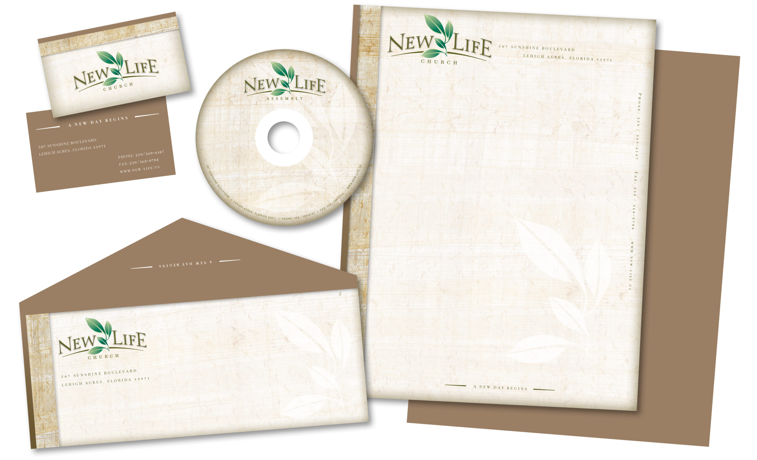 New Life Church stationery pack