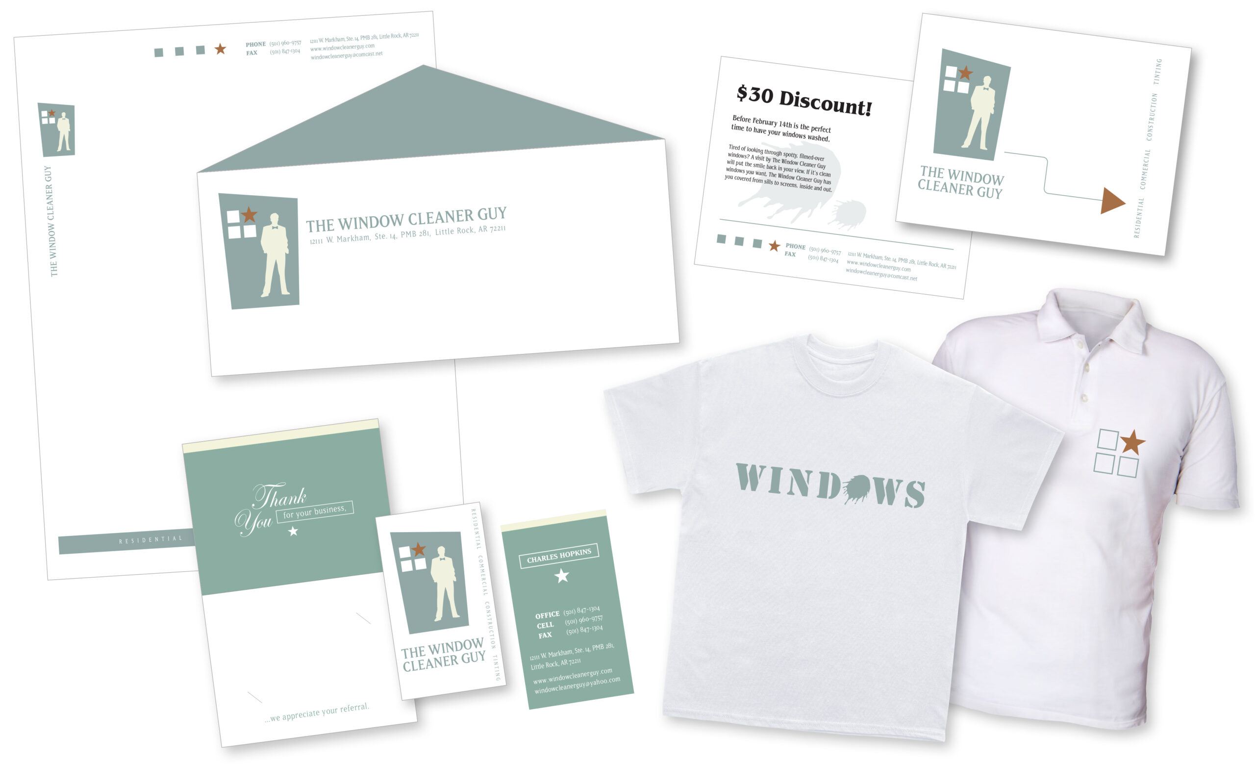 The Window Cleaner Guy stationery pack