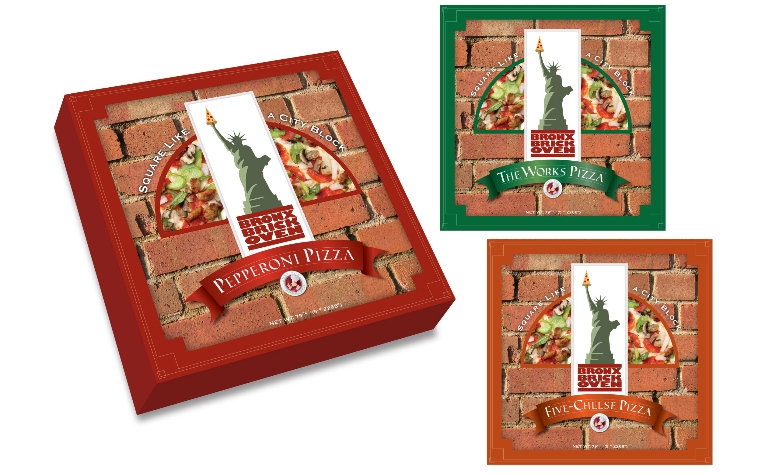 Bronx Brick Oven Pizza packaging