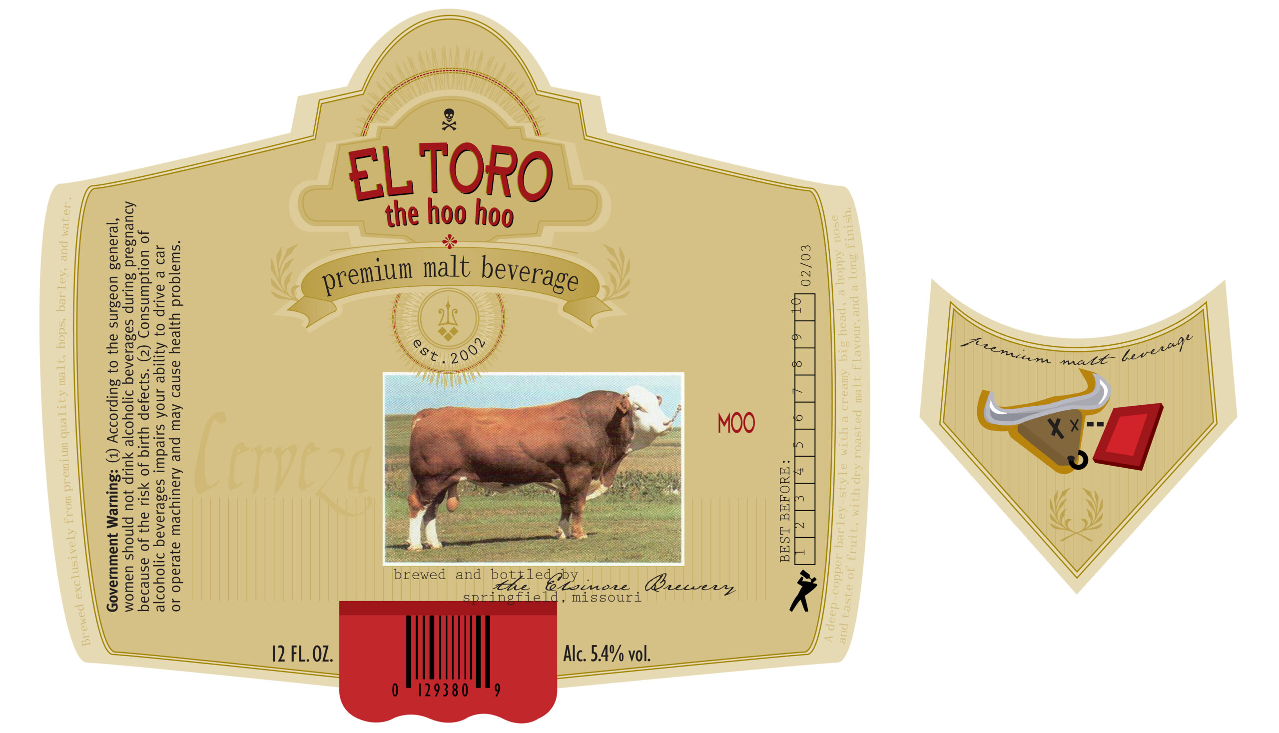 El Toro the Hoo Hoo beer label