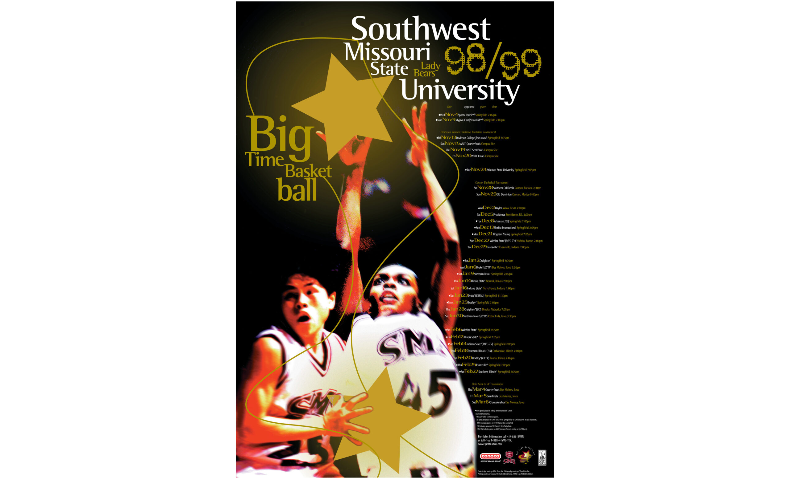 SMSU Basketball poster