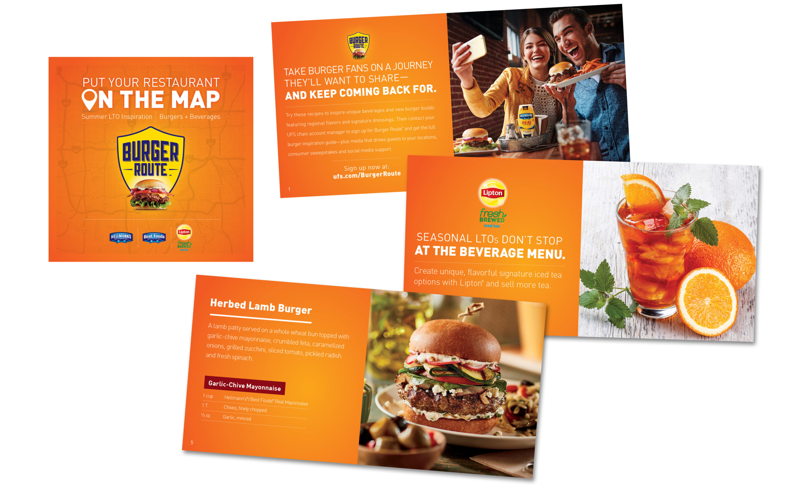 Lipton Burger Route Recipe book
